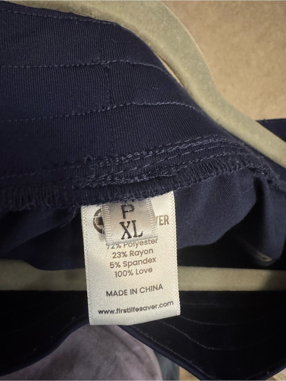 Women’s Navy Drawstring Jogger Scrubs Pants - Picture 6 of 7